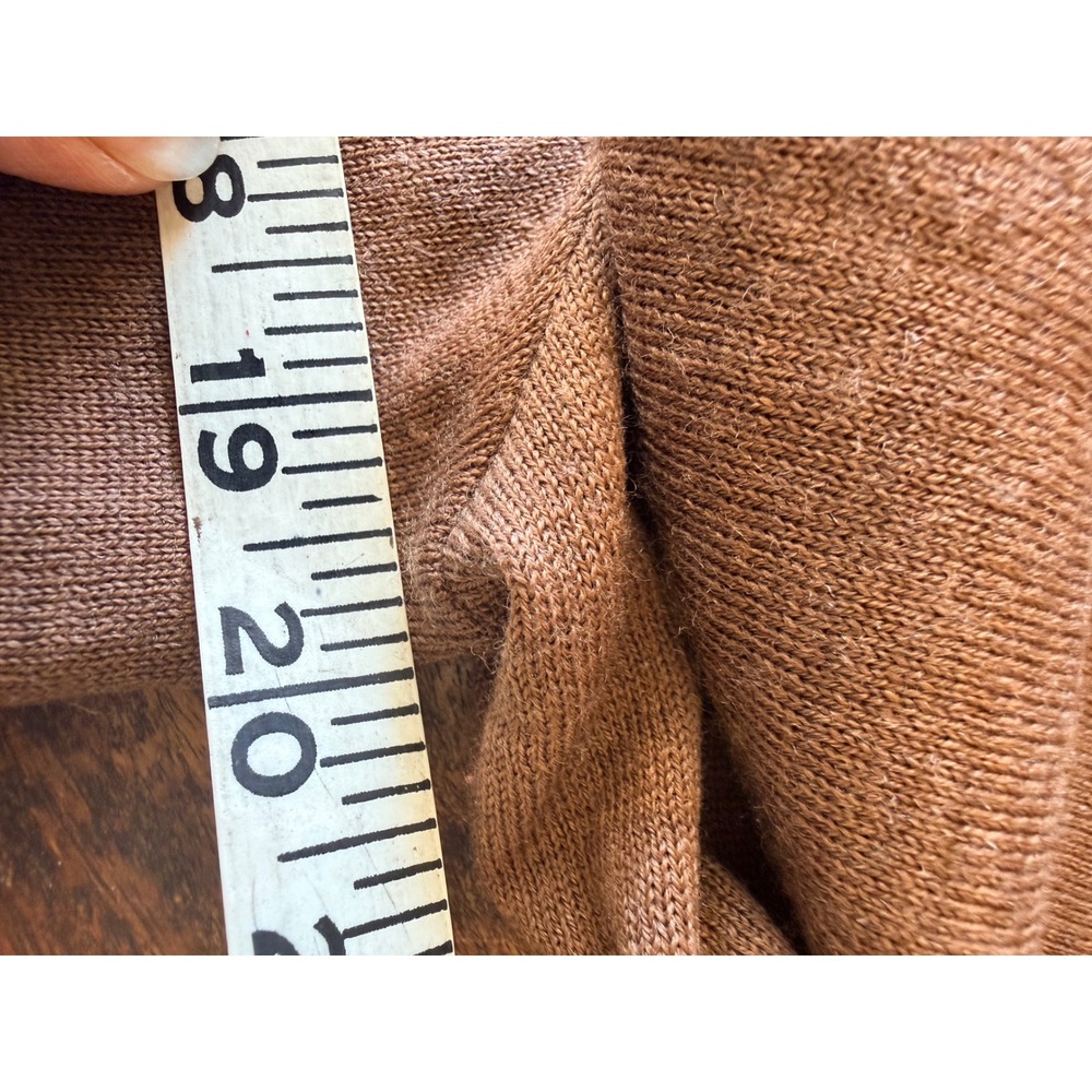 Eileen Fisher Sweater S Brown Good Merino Wool Boat Neck Minimalist Academia - Picture 4 of 13